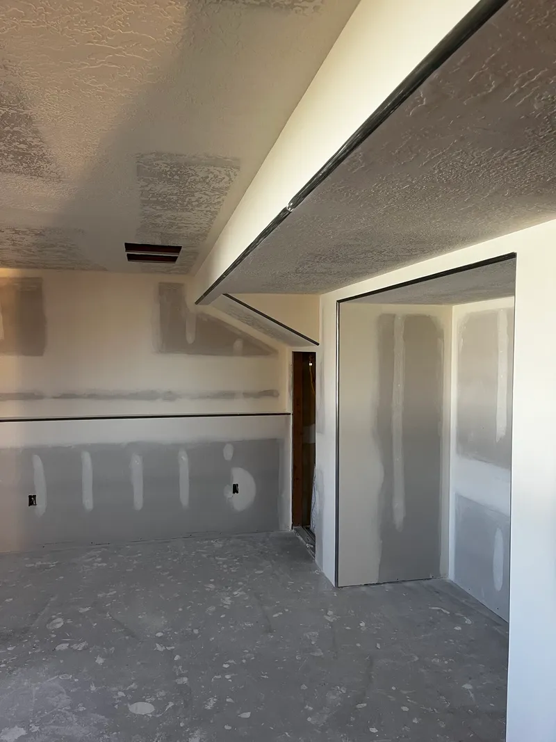Basement finishing project by Drywall Techs — framing and drywall in a Layton, Utah home