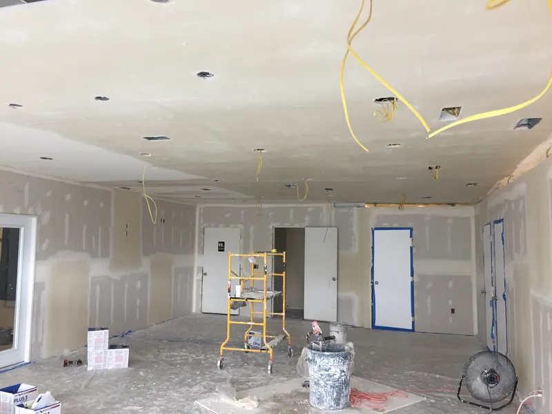Commercial drywall and framing work in a Salt Lake City build-out by Drywall Techs
