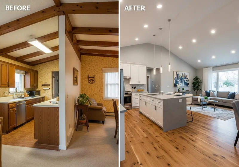 Modern home remodel transformation — Salt Lake City remodeling by Drywall Techs
